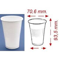 VASOS PLASTICO 22 CL. B/30 UND.